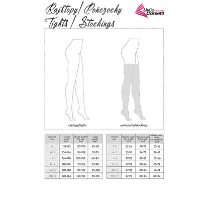 LIVCO CORSETTI FASHION - POŃCZOCHY LOLIWIA LC19330 CZARNE JEDNORAZOWE