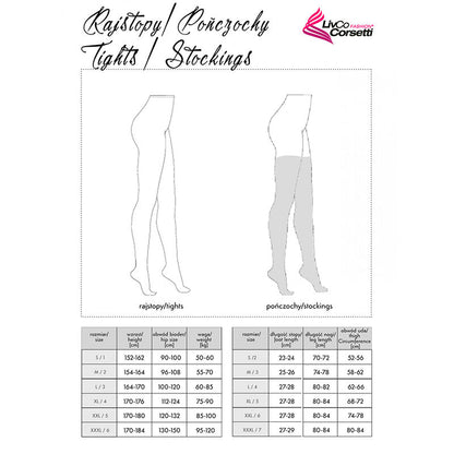 LIVCO CORSETTI FASHION - MIRANEIT LC XG021 POŃCZOCHY CZARNE JEDNORAZOWE