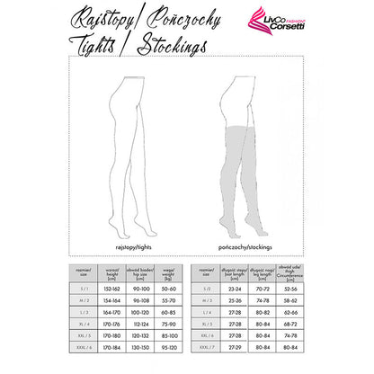 LIVCO CORSETTI FASHION - POŃCZOCHY MONIKONI XG054 CZARNE JEDNORAZOWE