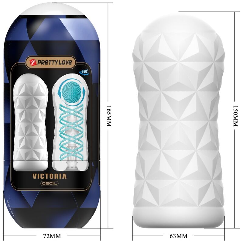 PRETTY LOVE - VICTORIA CECIL MASTURBATOR BIAŁY