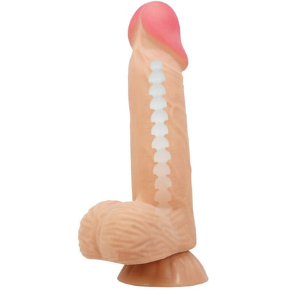 PRETTY LOVE - SERIA PRZESUWNA SKÓRA REALISTYCZNY DILDO Z PRZESUWNĄ PRZYSSAWKĄ 20,6 CM