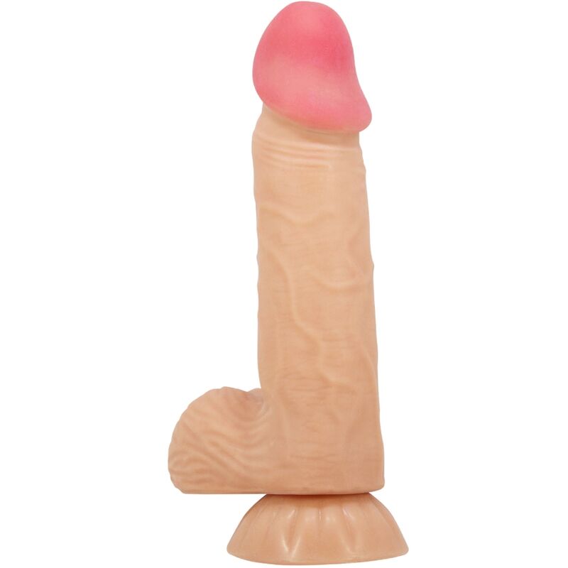 PRETTY LOVE - SERIA PRZESUWNA SKÓRA REALISTYCZNY DILDO Z PRZESUWNĄ PRZYSSAWKĄ 20,6 CM