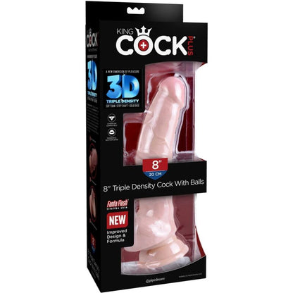KING COCK - DILDO POTRÓJNEJ GĘSTOŚCI 18,4 CM