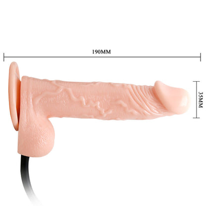 DANCE - REALISTYCZNY DMUCHANY DILDO Z PRZYSSAWKĄ 15 CM