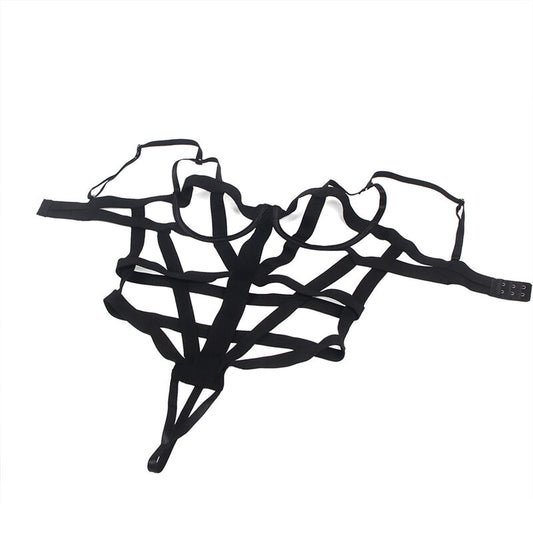 SUBBLIME - SEKSOWNE BODY Z WYCIĘCIAMI CZARNE S/M