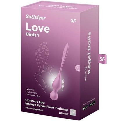 SATISFYER - WIBRACYJNE KULKI KEGLA LOVE BIRDS RÓŻOWE