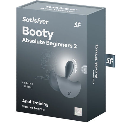 SATISFYER - BOOTY ABSOLUTE BEGINNERS 2 WIBRATOR ANALNY UNISEX CZARNY