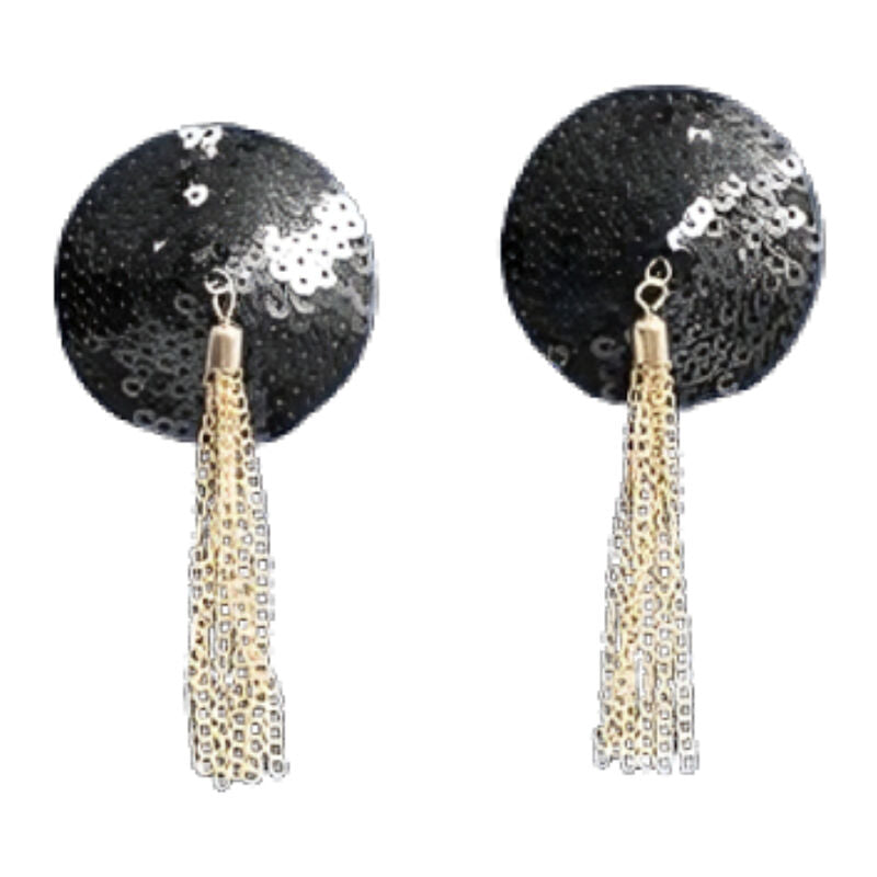 CHILIROSE - CR 4714 OSŁONY NA SUTKI CZARNE