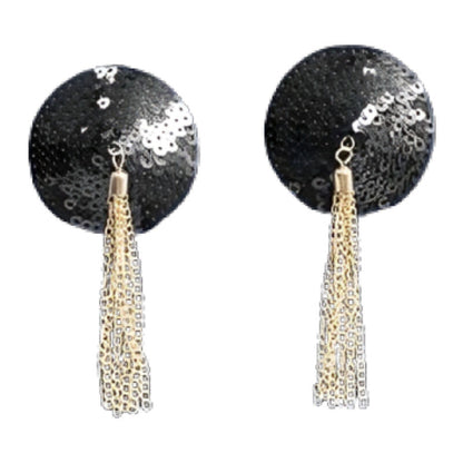 CHILIROSE - CR 4714 OSŁONY NA SUTKI CZARNE