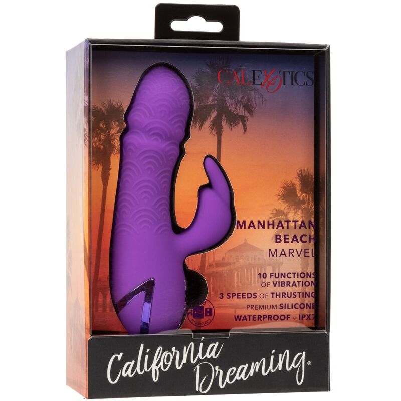 CALEXOTICS - MANHATTAN BEACH MARVEL WIBRATOR RABBIT PURPLE OD CALIFORNIA DREAMING