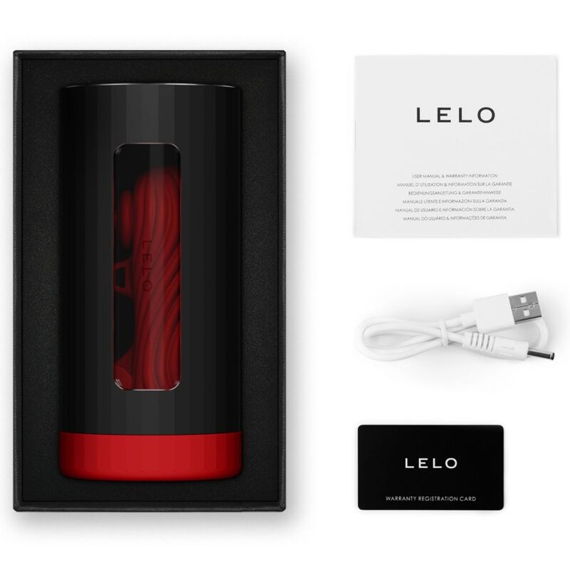 LELO - F1S V3 MĘSKI MASTURBATOR CZERWONY XL
