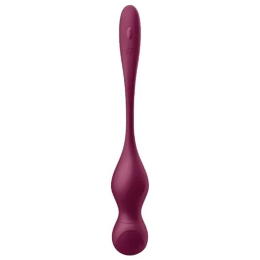 SATISFYER - LOVE BIRDS VARY WIBRATING BALLS DARMOWA APLIKACJA WINO CZERWONE