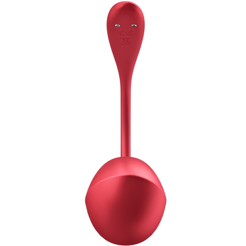 SATISFYER - PILOT DO STYMULATORA PUNKTU G Z LŚNIĄCYM PŁATKIEM, CZERWONY, DARMOWA APLIKACJA