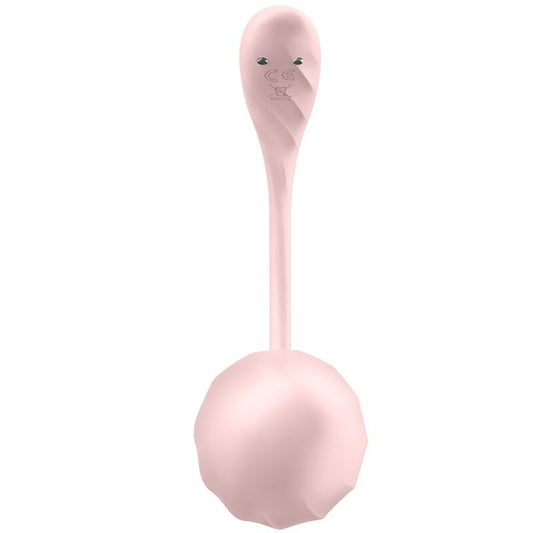 SATISFYER - PILOT DO STYMULOWANIA PUNKTU G Z PŁATKAMI ŻEBROWANYMI, RÓŻA, DARMOWA APLIKACJA