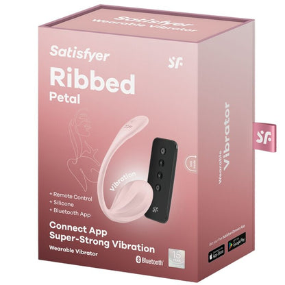 SATISFYER - PILOT DO STYMULOWANIA PUNKTU G Z PŁATKAMI ŻEBROWANYMI, RÓŻA, DARMOWA APLIKACJA