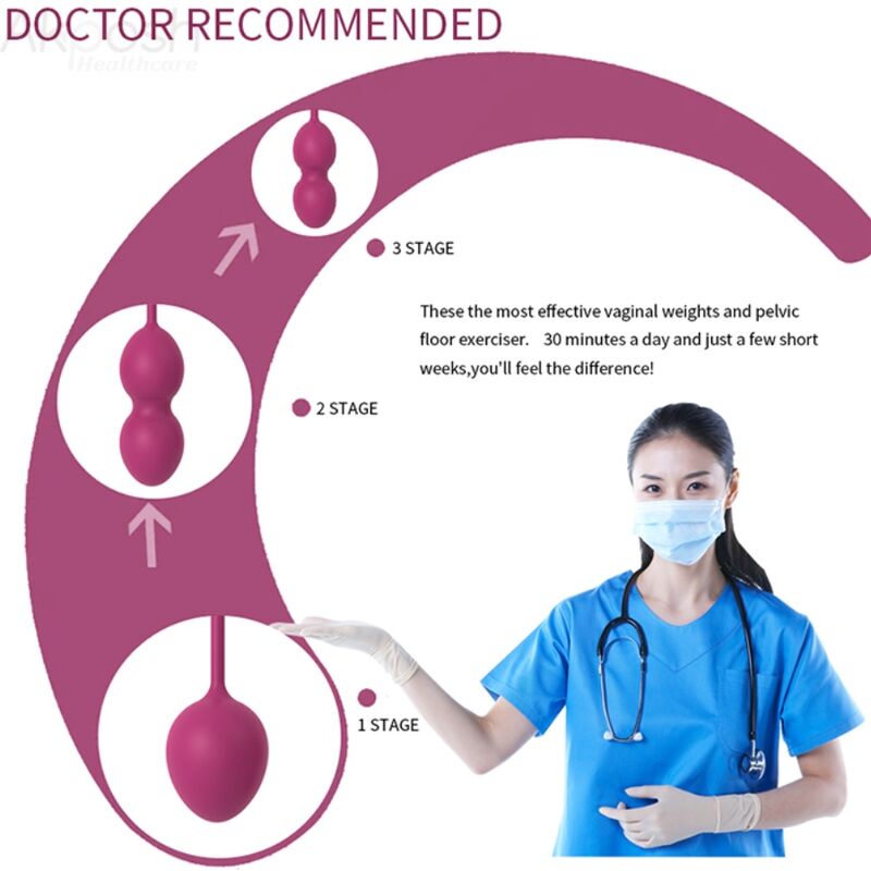 ARMONY - ANABIOSIS VAGINAL DUMBBELL 3 LEVELS BURGUND