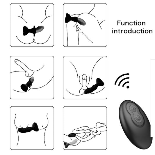 ARMONY - EXTREME A BLOOM ROSE WIBRATOR I ZATYCZKA ANALNA PILOT CZARNY