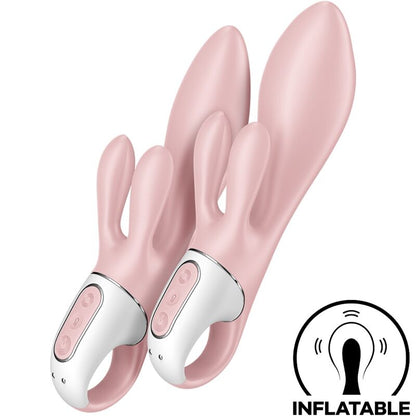 SATISFYER - POMPKA POWIETRZNA BUNNY 3 NADMUCHIWANY WIBRATOR KRÓLIK RÓŻOWY