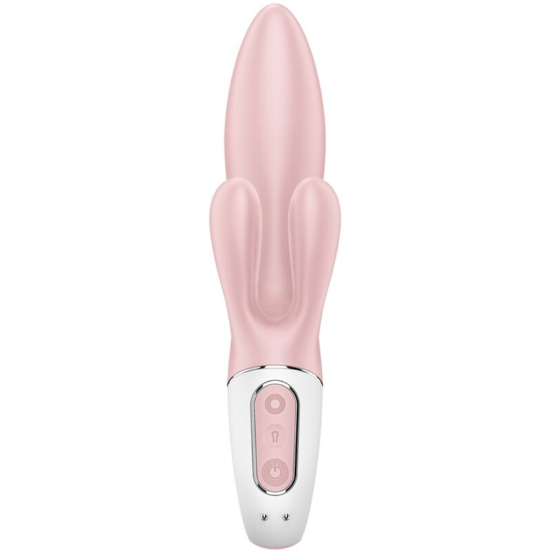 SATISFYER - POMPKA POWIETRZNA BUNNY 3 NADMUCHIWANY WIBRATOR KRÓLIK RÓŻOWY