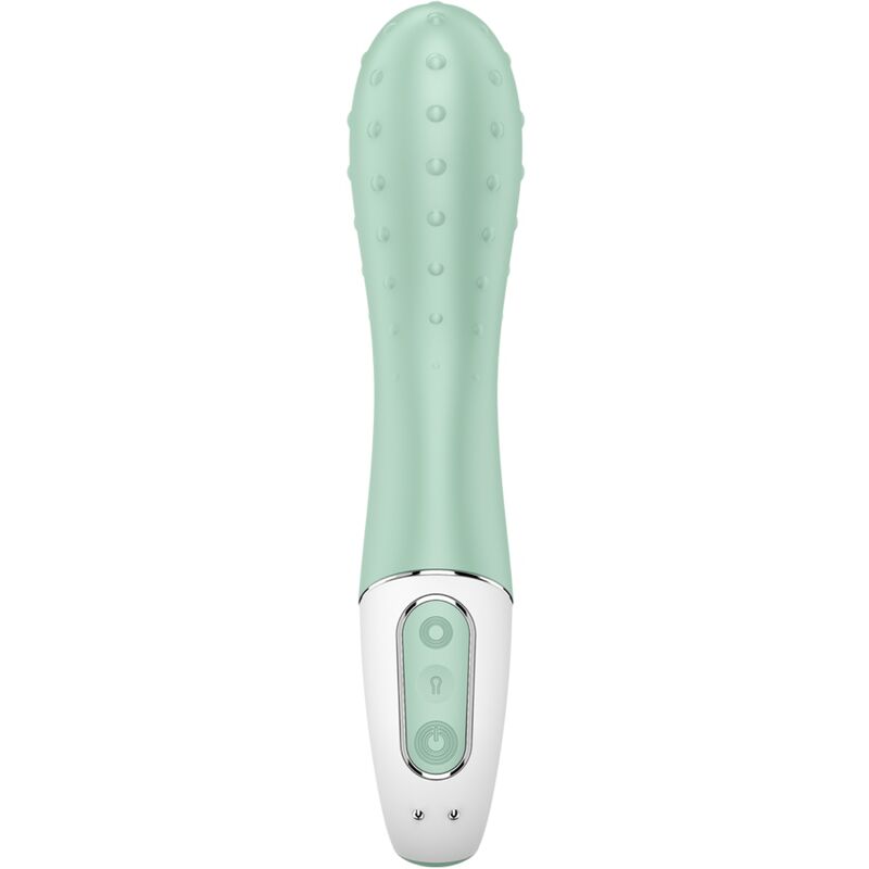 SATISFYER - WIBRATOR Z POMPKĄ POWIETRZA 3 NADMUCHIWANY PUNKT G MIĘTOWY