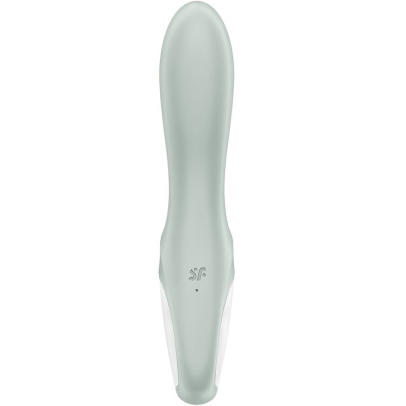 SATISFYER - POMPKA POWIETRZNA BOOTY 3 NADMUCHIWANY WIBRATOR ANALNY SZAROZIELONY