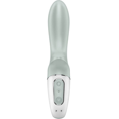 SATISFYER - POMPKA POWIETRZNA BOOTY 3 NADMUCHIWANY WIBRATOR ANALNY SZAROZIELONY