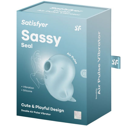 SATISFYER - SASSY SEAL STYMULATOR I WIBRATOR NIEBIESKI