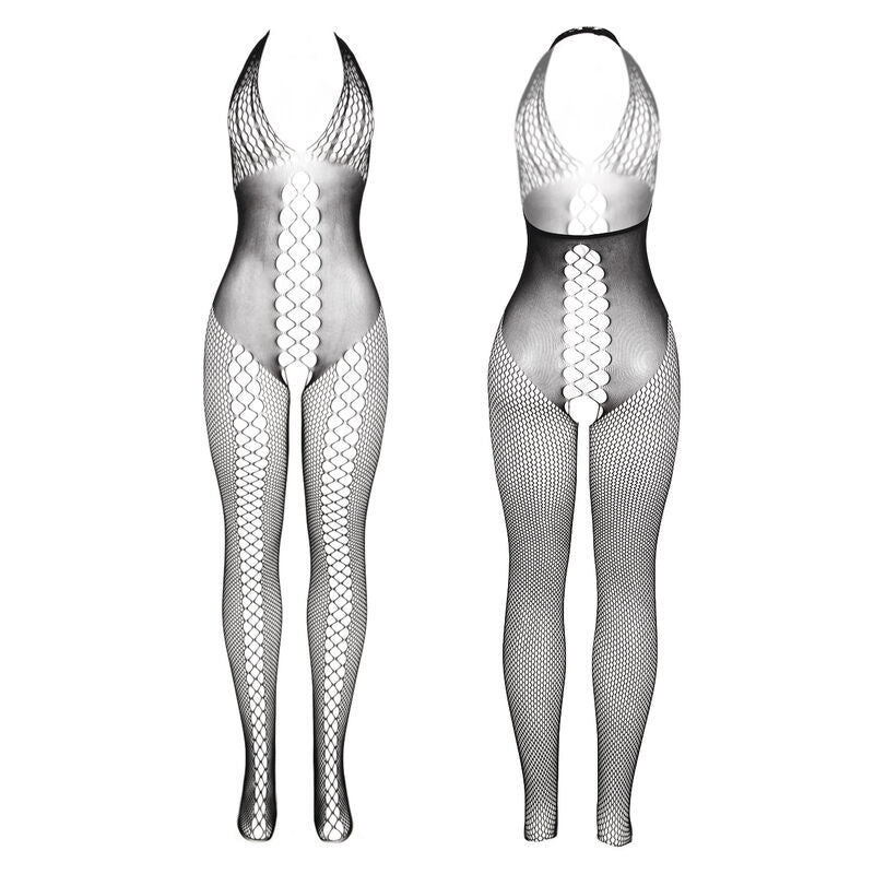 SUBBLIME - 951832 BODYSTOCKING Z ODKRYTYMI PLECAMI I KRZYŻOWYMI DETALAMI CZARNY JEDNORAZOWY ROZMIAR