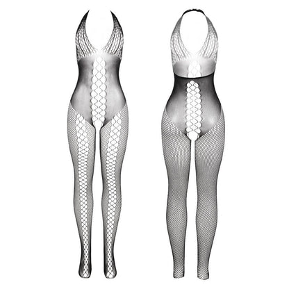 SUBBLIME - 951832 BODYSTOCKING Z ODKRYTYMI PLECAMI I KRZYŻOWYMI DETALAMI CZARNY JEDNORAZOWY ROZMIAR