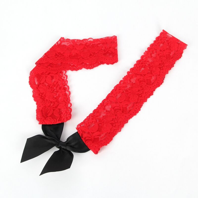 SUBBLIME - 952068 KRÓTKA SUKIENKA Z SIATKI RYBACKIEJ Z CZARNYMI I CZERWONYMI SZWAMI ROZMIAR JEDNORAZOWY