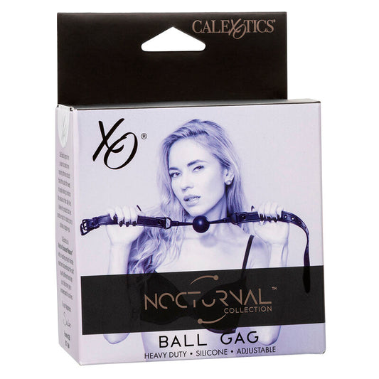 CALEXOTICS - NOCTURNAL BALL GAG SILIKONOWY CZARNY