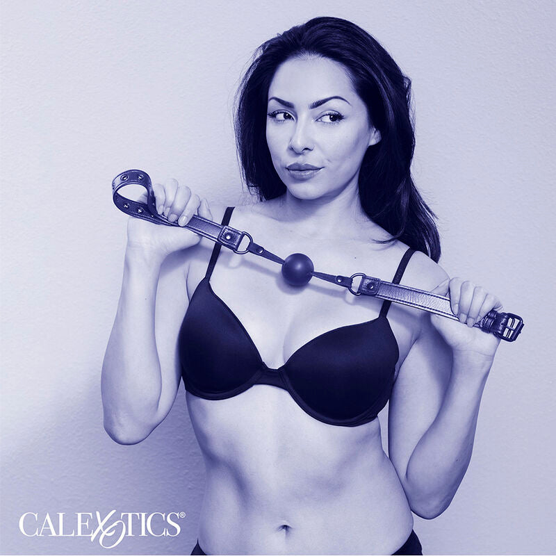 CALEXOTICS - NOCTURNAL BALL GAG SILIKONOWY CZARNY