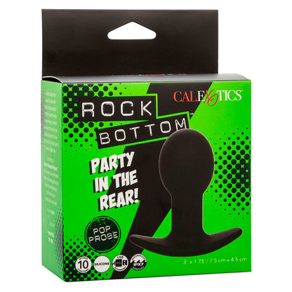 CALEXOTICS - ROCK BOTTOM ZATYCZKA ANALNA 10 WIBRACJI SILIKON CZARNY