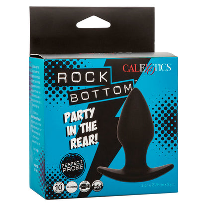 CALEXOTICS - ROCK BOTTOM PERFECT ANAL PLUG 10 WIBRACJI SILIKON CZARNY