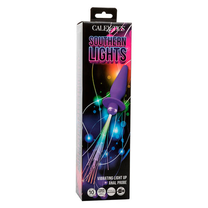 CALEXOTICS - SOUTHERN LIGHTS LIGHT UP ANAL PLUG 10 WIBRACJI SILIKONOWY FIOLETOWY