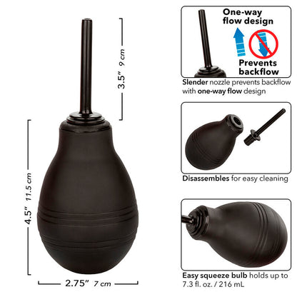 CALEXOTICS - JEDNOKIERUNKOWA IRYGACJA ANALNA CZARNY