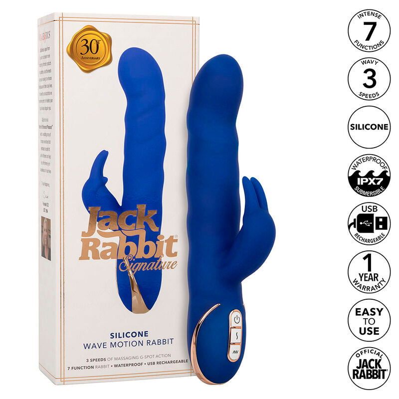 CALEXOTICS - JACK RABBIT WIBRATOR WAVE MOTION NIEBIESKI
