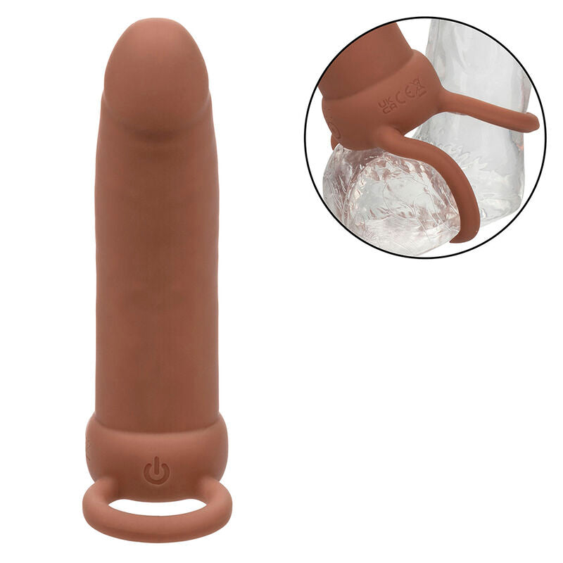CALEXOTICS - MAXX THICK DUAL PENETRATOR 10 WIBRACJI BRĄZOWY