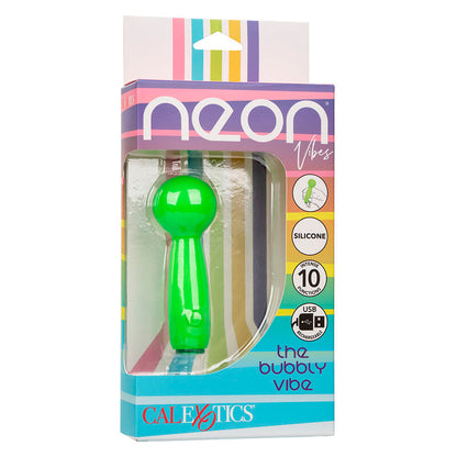 CALEXOTICS - NEON VIBES MINI MASAŻER BUBBLY VIBE 10 WIBRACJI ZIELONY
