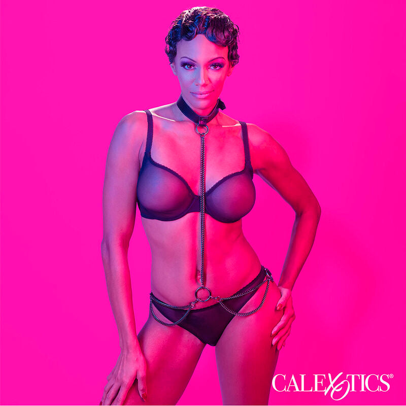 CALEXOTICS - EUPHORIA CHAIN ​​HALTER COLLAR &amp; LEASH