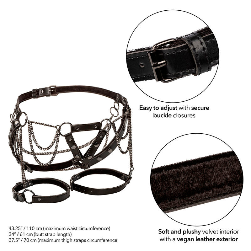 CALEXOTICS - EUPHORIA MULTICHAIN ​​UPRZĄŻ NA UDO PREMIUM