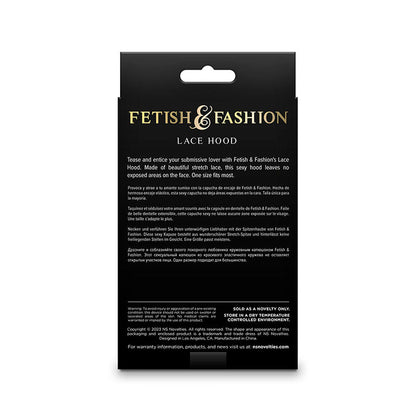 NS NOVELTIES - FETISH & FASHION LACE HOOD WHITE