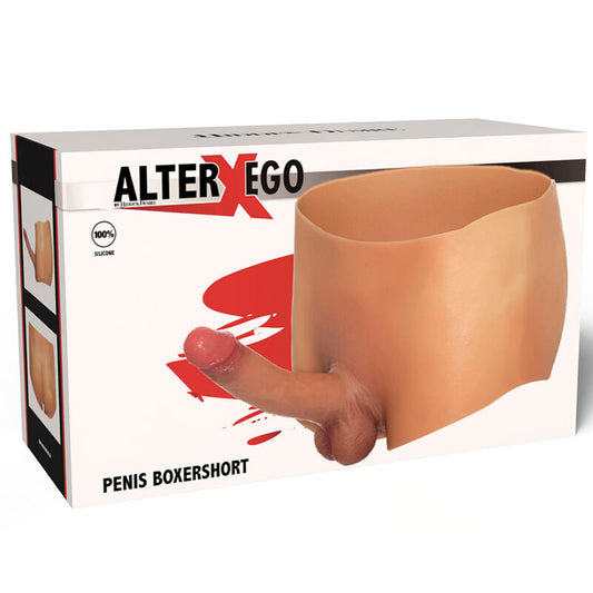 UKRYTE POŻĄDANIE - ALTER EGO BOXERSHOT Z PENISEM 18 CM ROZMIAR S/M