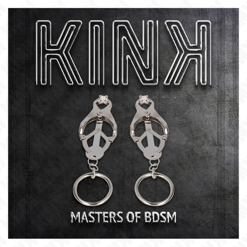 KINK - O-RING JAPOŃSKIE ZACISKI NA SUTKI CLOVER SREBRNE