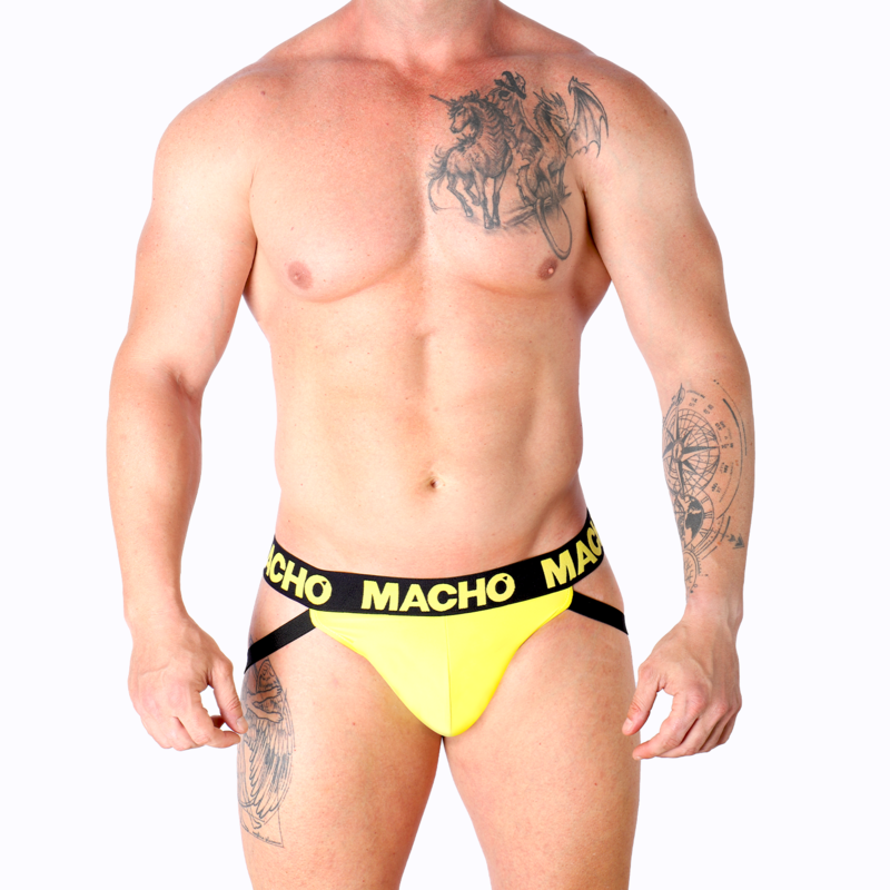 MACHO - MX25A JOCK LYCRA ŻÓŁTY S