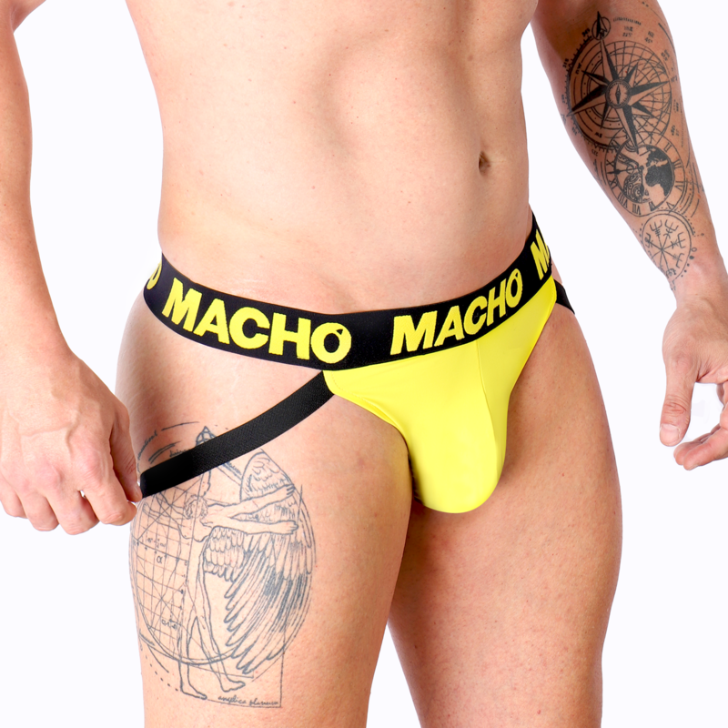MACHO - MX25A JOCK LYCRA ŻÓŁTY S
