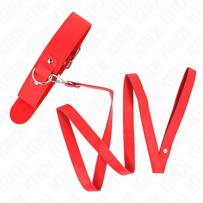 KINK - NASZYJNIK Z PASKIEM 116 CM PASEK ROJO REGULOWANY 32-50 CM X 8 CM