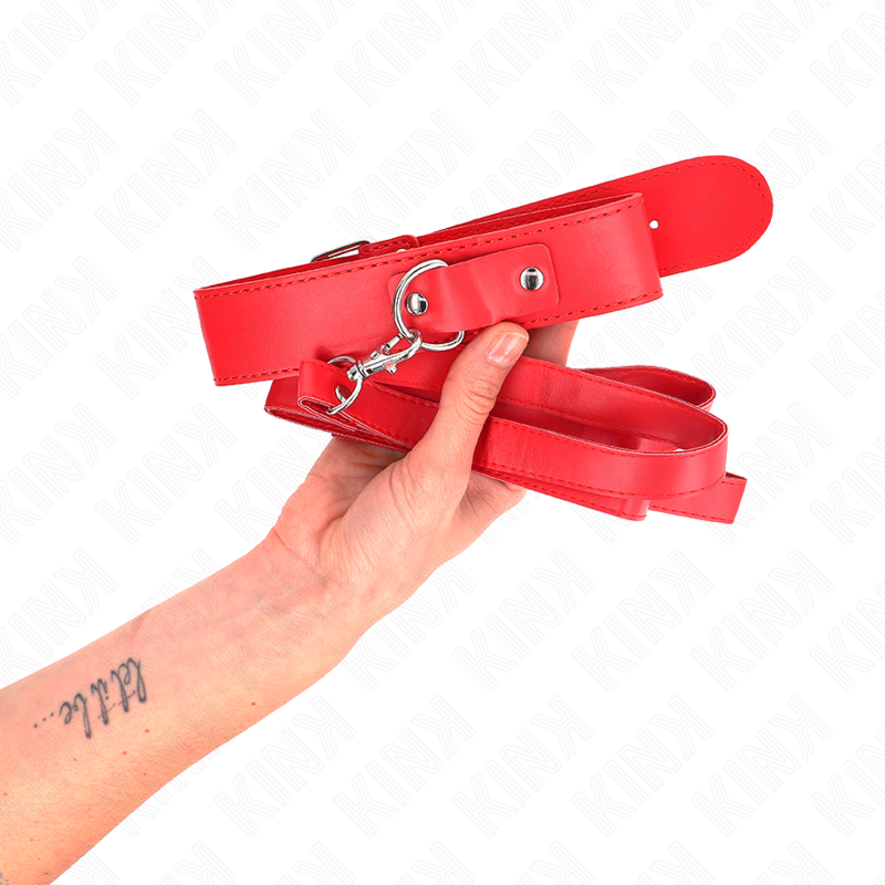 KINK - NASZYJNIK Z PASKIEM 116 CM PASEK ROJO REGULOWANY 32-50 CM X 8 CM