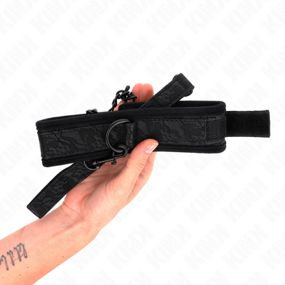 KINK - MODEL PODSTAWOWY OBROŻA ZE SMYCZĄ 77 CM MODEL 5 REGULOWANY 34-54 CM X 5 CM