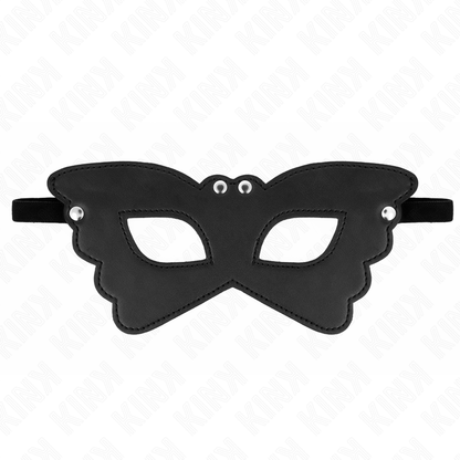 KINK - MASKA ZE SKÓRY NATURALNEJ W KSZTAŁCIE MOTYLA 20 x 9 CM